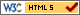 Valid HTML5 markup